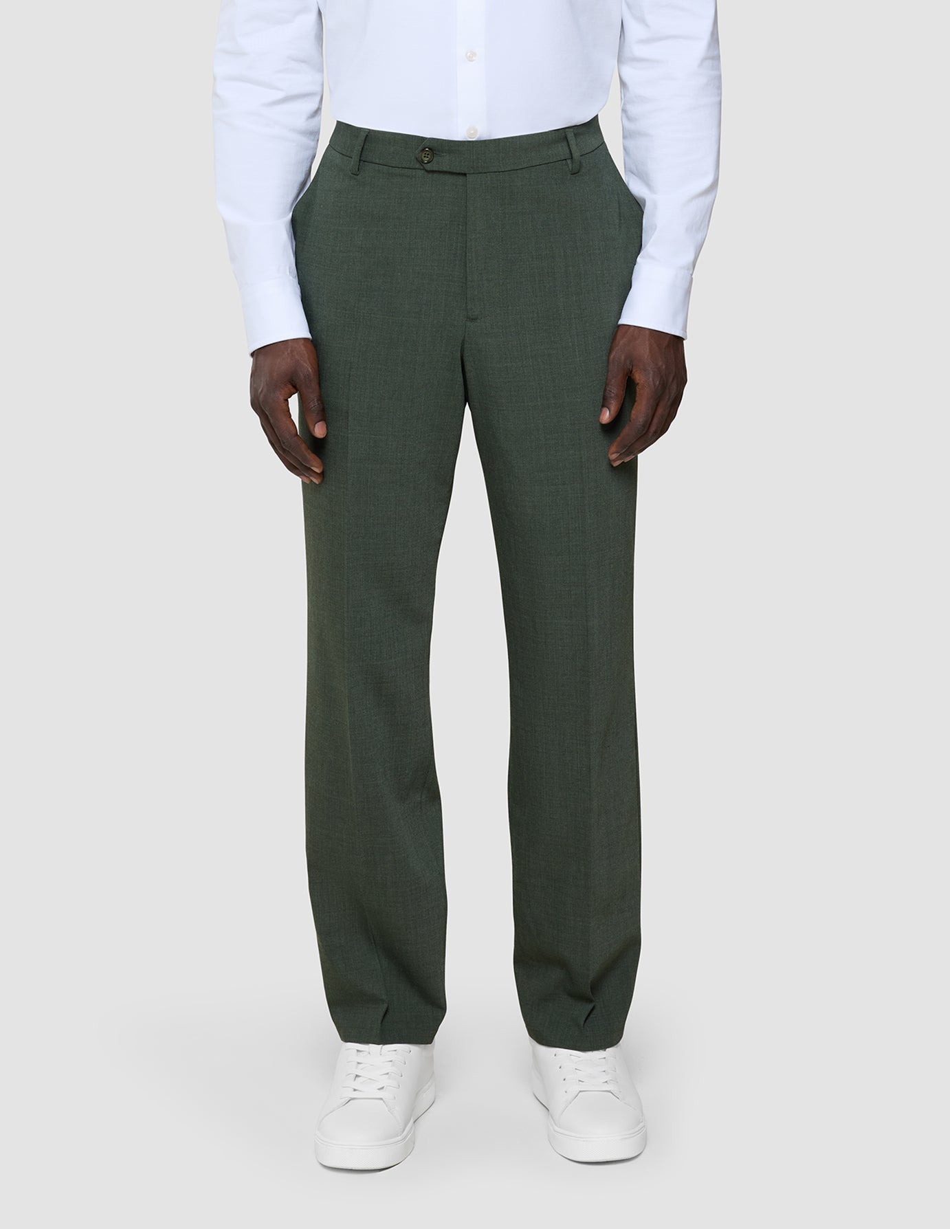 Tech Wool Suit Pants Regular Green Night